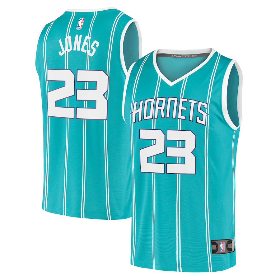 Men Charlotte Hornets 23 Kai Jones Fanatics Branded Teal Fast Break Replica NBA Jersey